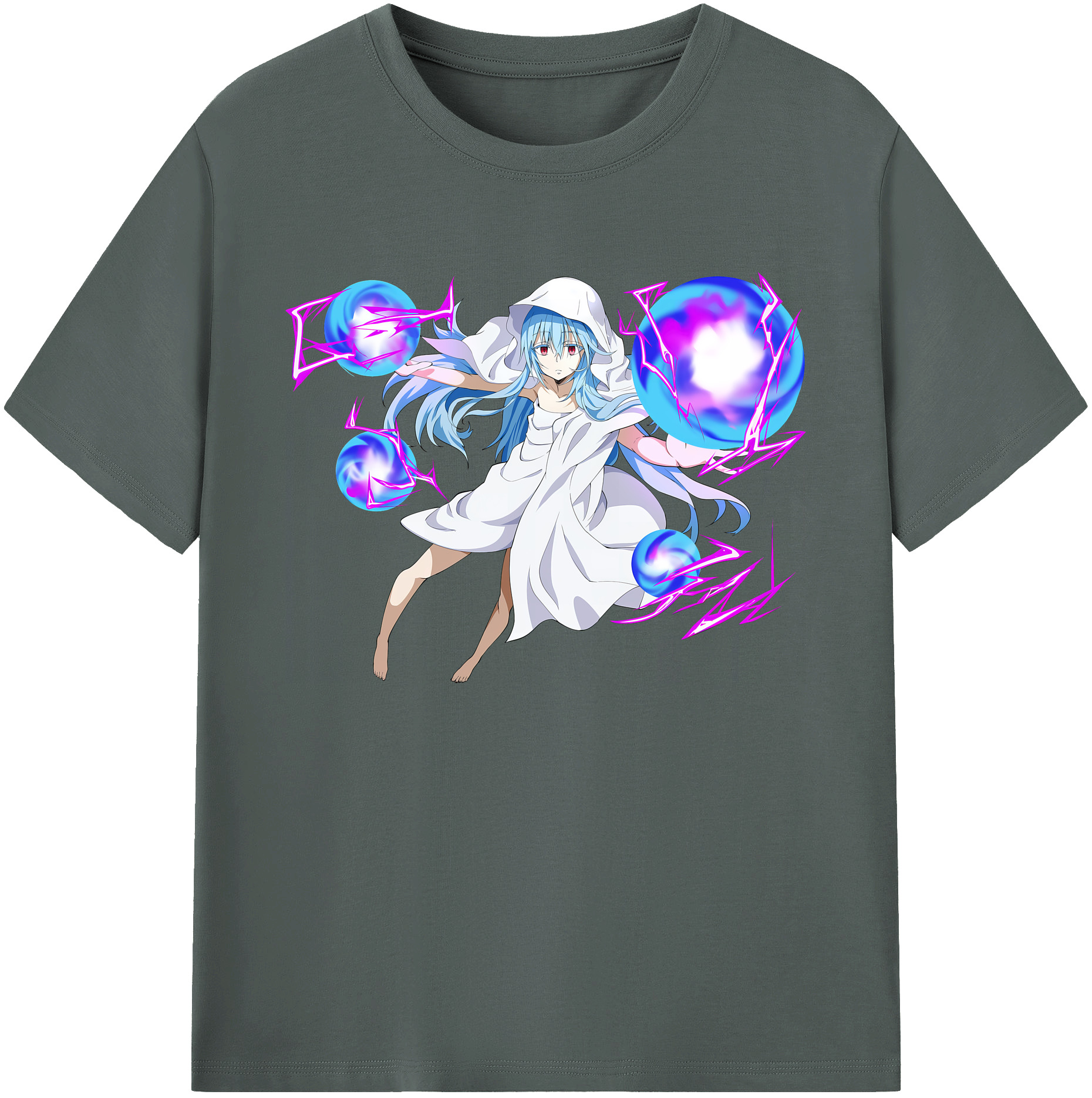 （画像用） 転スラ Regarding Reincarnated to Slime 綿100％ メンズ半袖Tシャツ｜肌触りやわらか＆通気性
